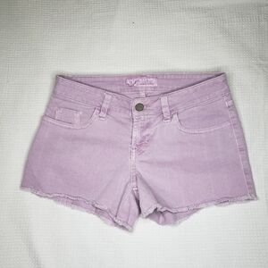 Guess Women's Size 25 (4 US) Lilac Purple Denim Jean Shorts